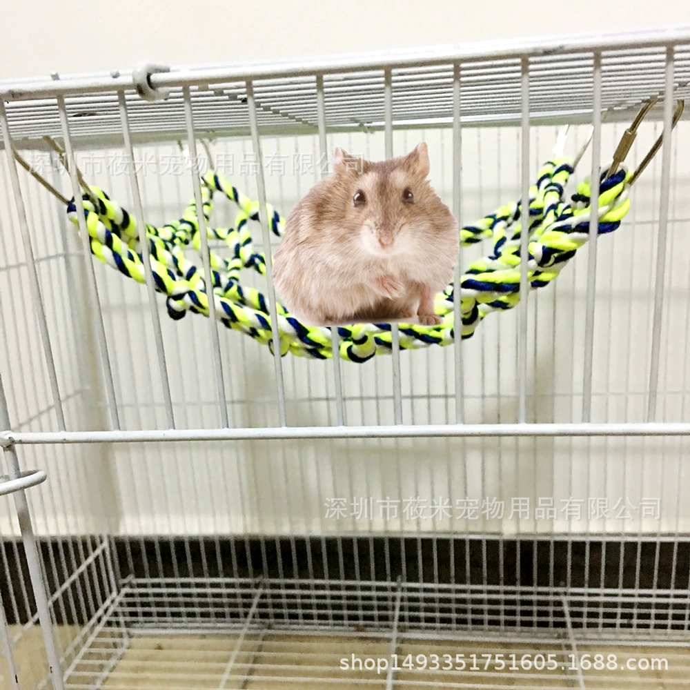 Маленький попугай, хомяк, белка, сахарный летучий мышь, красочная тканая сетка для восхождения, охлаждающий гамак для попугая, сетка, игрушка для птиц