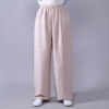 Khaki trousers, cotton and linen