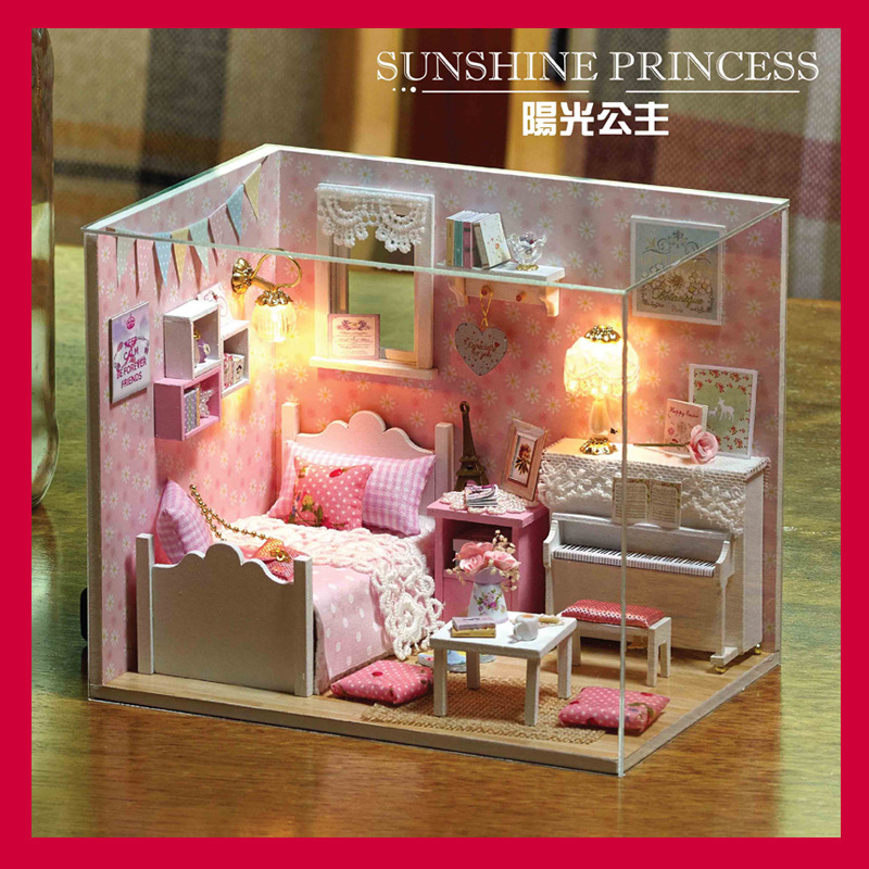 Zhiqu House Handmade DIY Cabin Model Mini House Creative Girls Birthday Gift Children's Toys Wholesale