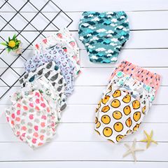 Korean style baby four-layer gauze diapers waterproof newborn washable diapers pure cotton diaper pocket baby learning pants