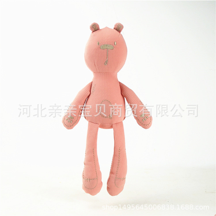 Calmante bebé británico de orejas largas conejo Oso de ballet educativo muñeca de los niños de juguete de peluche muñeca al por mayor