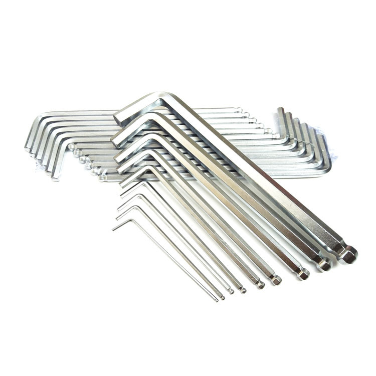 批发亚光加长球头内六角扳手单支超硬六角扳手1.5-80规格齐全