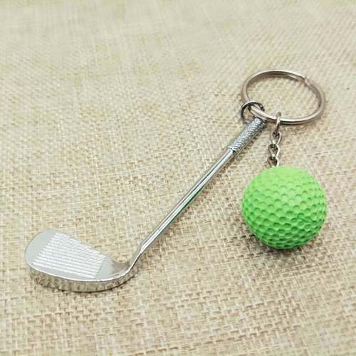 Creative golf keychain bag pendant golf sports activities supplies ball keychain wholesale