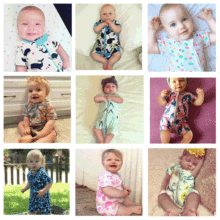 2025夏季新款婴儿连体衣男女宝短袖哈衣爬服批发代理一件代发