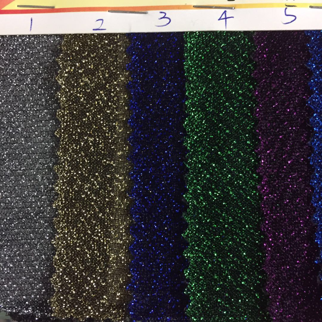 单色涤纶厚线布 无弹网葱银丝 闪亮舞台装婚纱礼服面料多色现货