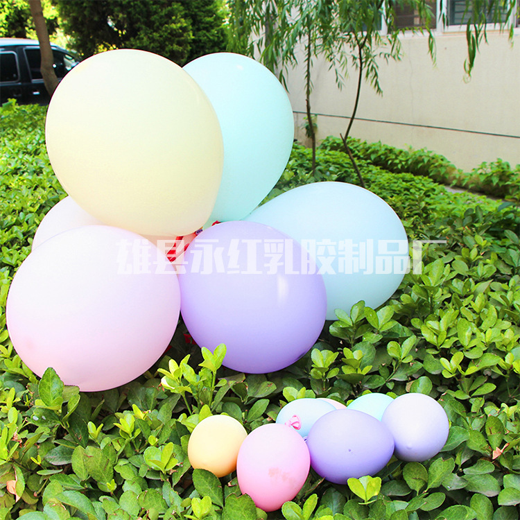 2,2G globo de Decoración de cumpleaños globo de látex redondo de 10 pulgadas confesión romántica boda macaron globo al por mayor