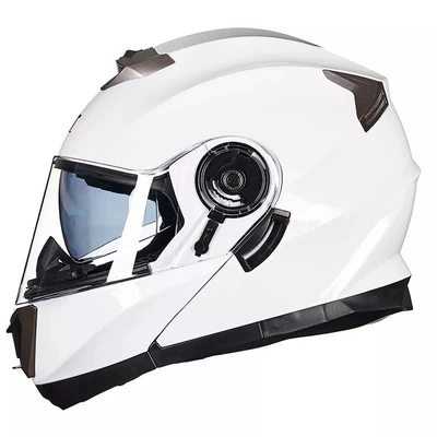 Motosiklet kaskı (dəbilqə) – Warm Anti-fog Full Helmet - bright-white-m