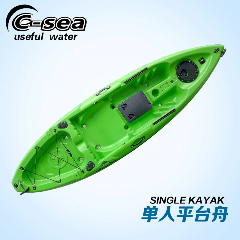 Одна и две платформенная лодка жирная лодка каяк жесткая лодка пластиковая лодка рыболовная PE жесткая лодка