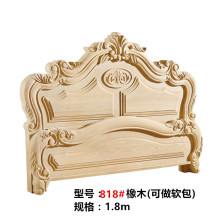 南康家具欧式实木白茬实木床头床尾白胚主卧床婚床双人床厂家批发