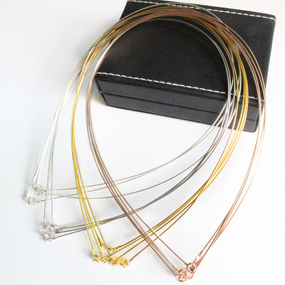 軟項圈蛇骨鏈S925純銀DIY手工配件鎖骨鏈女圓頸鏈進口銀鏈子項圈