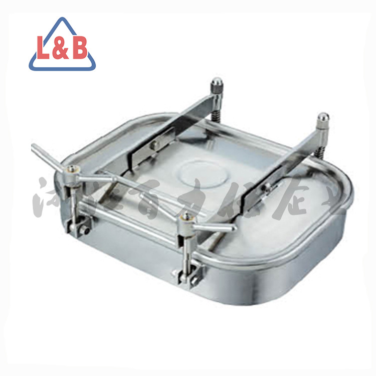 不锈钢方形带压人孔 视镜人孔盖 常压人孔 椭圆人孔
