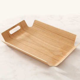 木质烘焙面包点心托盘实木日式茶盘家用水果点心餐盘手提木盘批发