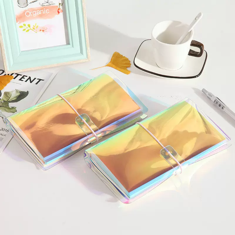 镭射炫彩 日记本 旅行本 笔记本 记事本 简约活页随身手账本文具