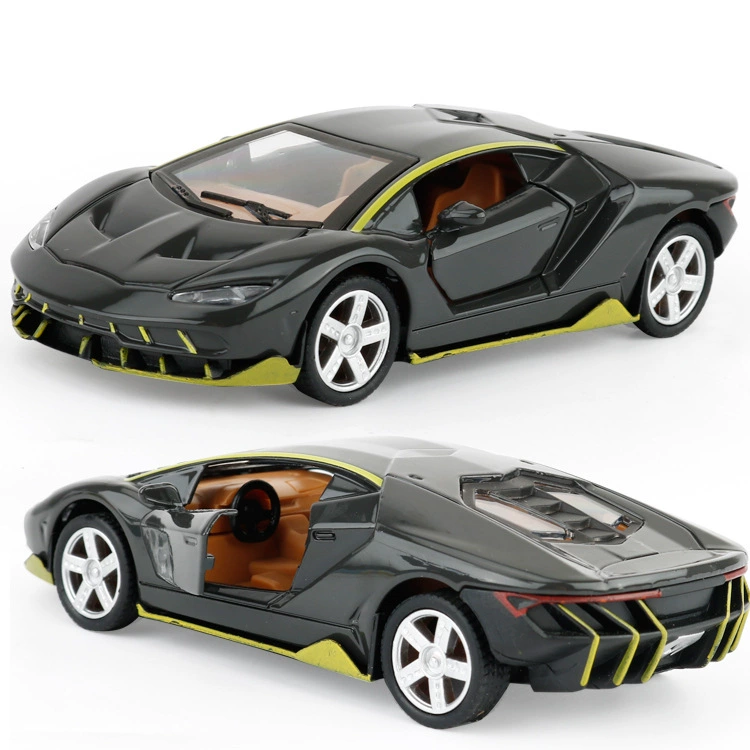 Заводская цена прямая поставка 1:36 модель спортивной машины Bugatti из сплава, имитация, декор для торта