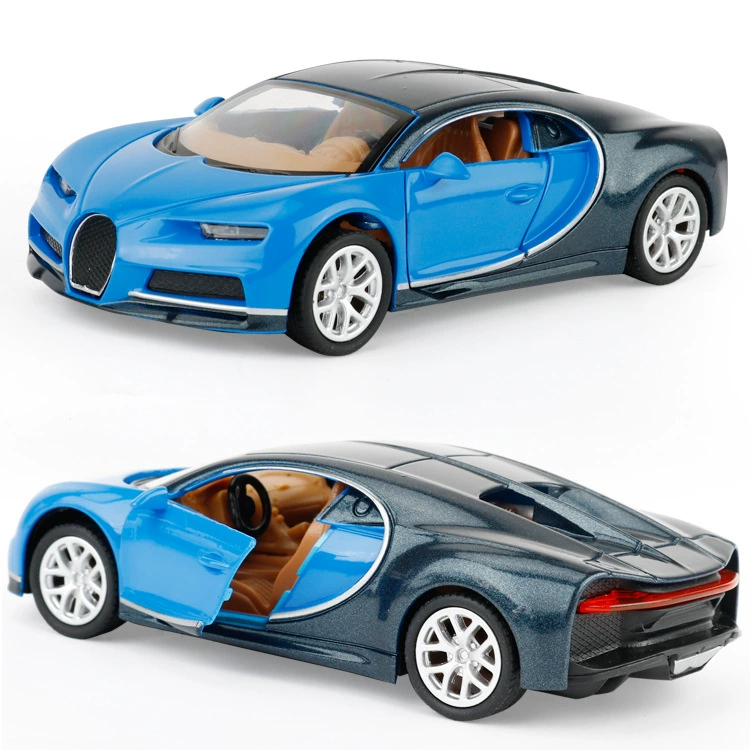 Заводская цена прямая поставка 1:36 модель спортивной машины Bugatti из сплава, имитация, декор для торта