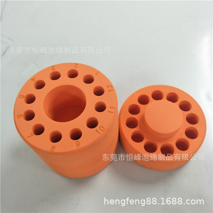 厂家预售eva泡绵冷存处理降温盒EVA雕刻试管恒温盒98mm高度