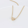 Elegant universal necklace heart-shaped, chain for key bag , European style, simple and elegant design, suitable for import, wholesale
