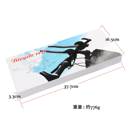 New aluminum alloy bicycle rest handlebar mountain road bike aluminum padded auxiliary handlebar split detachable TT handlebar