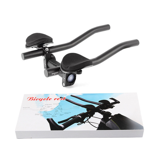 New aluminum alloy bicycle rest handlebar mountain road bike aluminum padded auxiliary handlebar split detachable TT handlebar