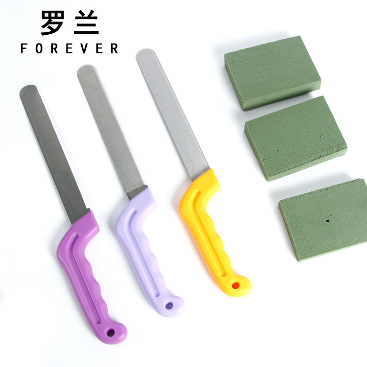 Roland flor material de embalaje estilo coreano flor barro cuchillo florería ramo flor arte corte flor barro herramientas especiales al por mayor