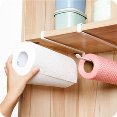 1222 Kitchen roll paper rack cabinet plastic wrap storage hook rag towel rack napkin hanger OPP bag