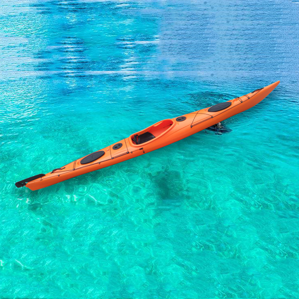 Ocean Boat Canoe Kayak Single Hard Boat Plastic Rotomolded Boat