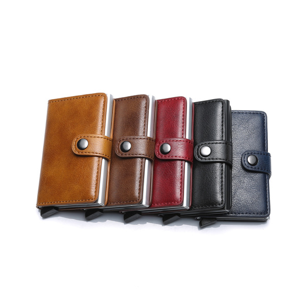 Men's fashionable polyurethane card holder