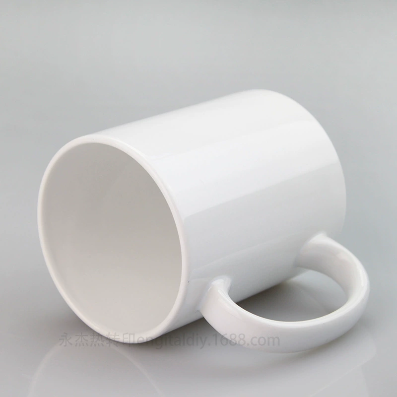 Керамическая кружка 11oz (11 унций) с термопереводной печатью, теплостойкая подкладка, оптом, белая краска чашки, керамическая кружка с термотрансферной печатью 11oz