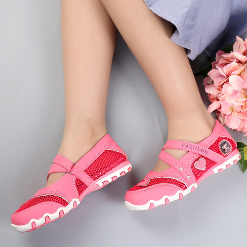 2024 Spring New Foreign Trade Children's Sandals Girls Shoes Sweet Cartoon Girls Sandals Girls Princess Shoes Wholesale