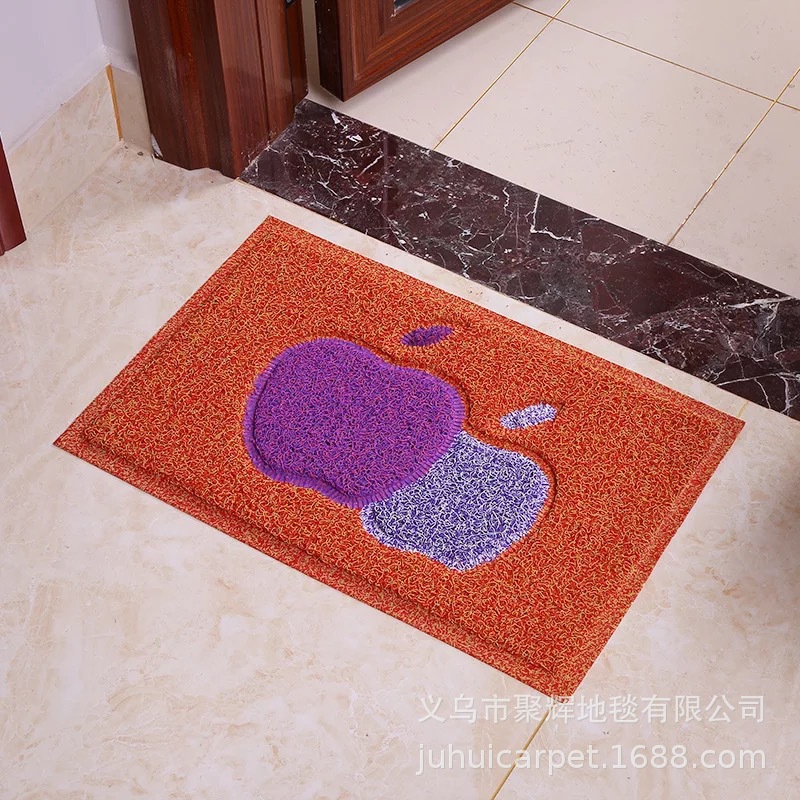Fábrica directa alfombra antideslizante de color red inferior dos colores anti-deslizante material de PVC almohadilla de baño almohadilla de puerta