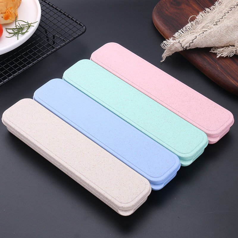 304 de estilo coreano de acero inoxidable palillos cuchara Tenedor de titanio plateado fu carácter estudiante de viaje vajilla portátil de tres piezas conjunto