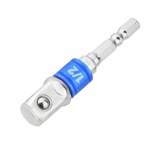 3-piece set of colorful hexagonal screwdriver and wind bit conversion adapter, 1/2 square head, 3/8 socket, 1/4 electric screwdriver