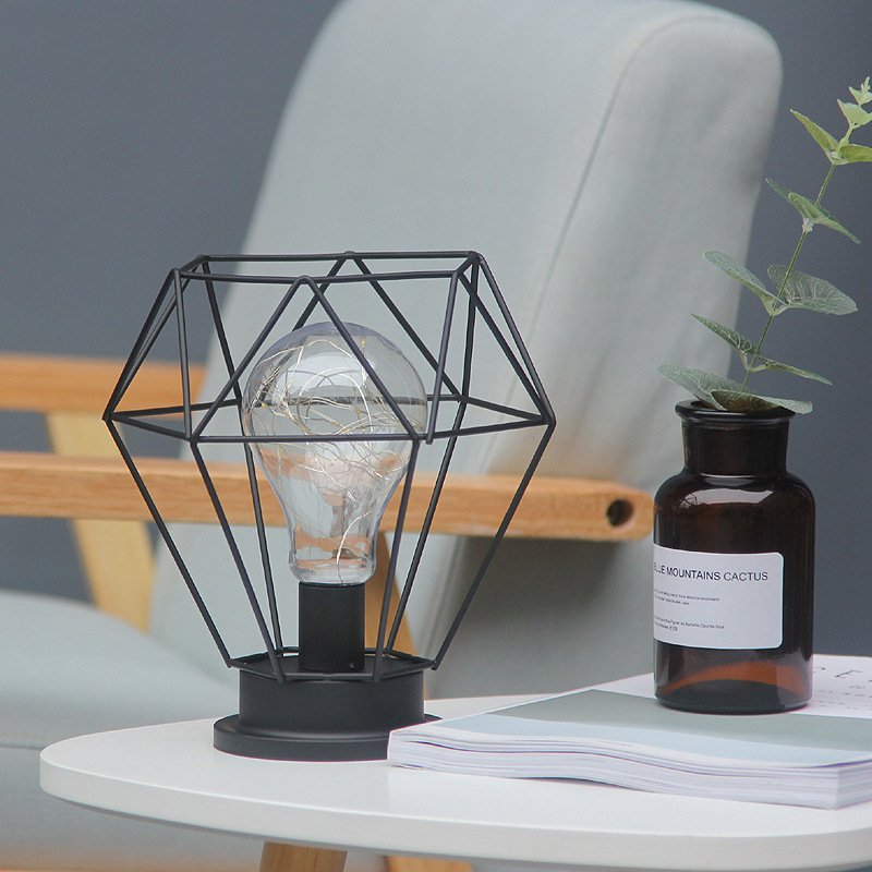 Night light led Nordic style iron styling lights LED lights Diamond Lights INS bedroom table lamp manufacturers wholesale Night light led Nordic style iron styling lights LED lights Diamond Lights INS bedroom table lamp manufacturers wholesale