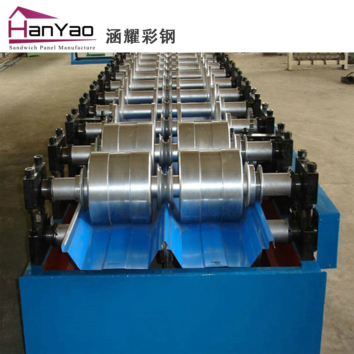 上海涵耀彩钢夹芯板厂供应820型角驰彩钢瓦