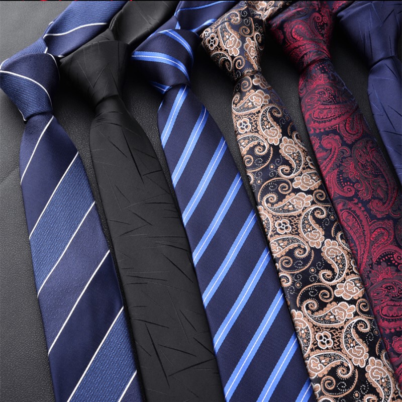 Tie 6cm Casual Men's Dress Professional Business Wedding Tie Polyester Jacquard Tie Factory Spot New Tie 6cm Casual Men's Dress Professional Business Wedding Tie Polyester Jacquard Tie Factory Spot New
