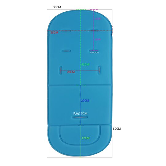 high quality Baby Stroller Cotton Pad Baby Cushion Children Dining Chair Trolley Baby Seat Rainbow Pad