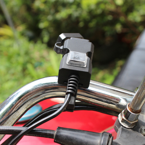 Motorcycle USB mobile phone charger Electric vehicle mobile phone charger Dual port USB mobile phone charger waterproof