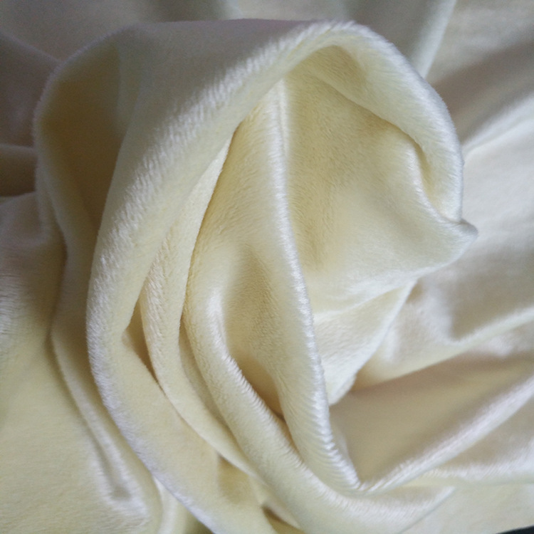 厂家销售短毛绒布 玩具家居服装外套面料 超柔绒布面料 单面绒布