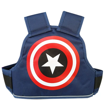 Electric Motorcycle Children's Strap Summer: Car seat belt - navy-blue-aegis