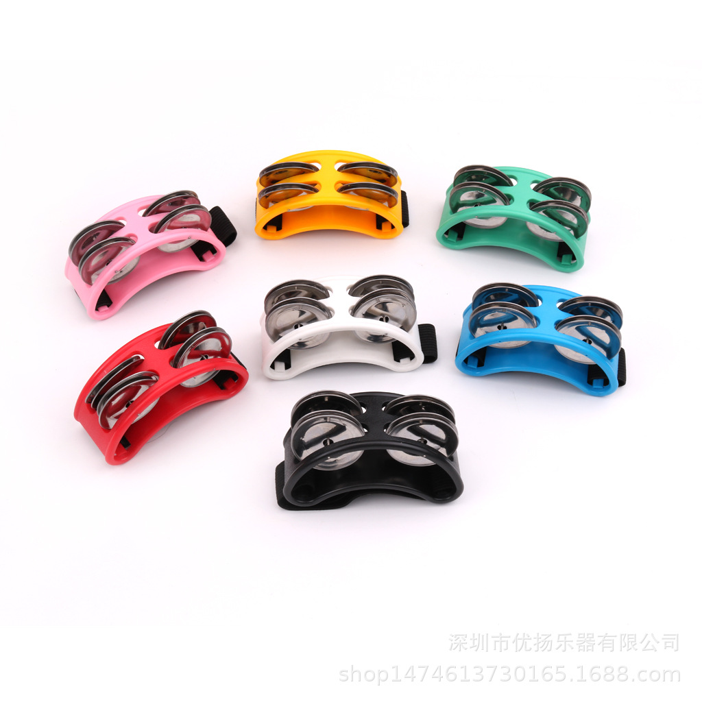 Pie campana pie campana sonajero percusión accesorios tarjeta macro pie campana tambor tarjeta Hong tambor compañero pie pandereta