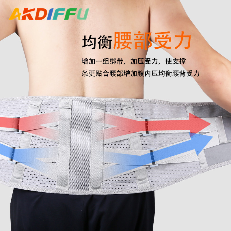 Soporte de compresión soporte de cintura malla transpirable absorbente del sudor calmante presión de la columna vertebral aumento del soporte de la cintura calmante columna lumbar