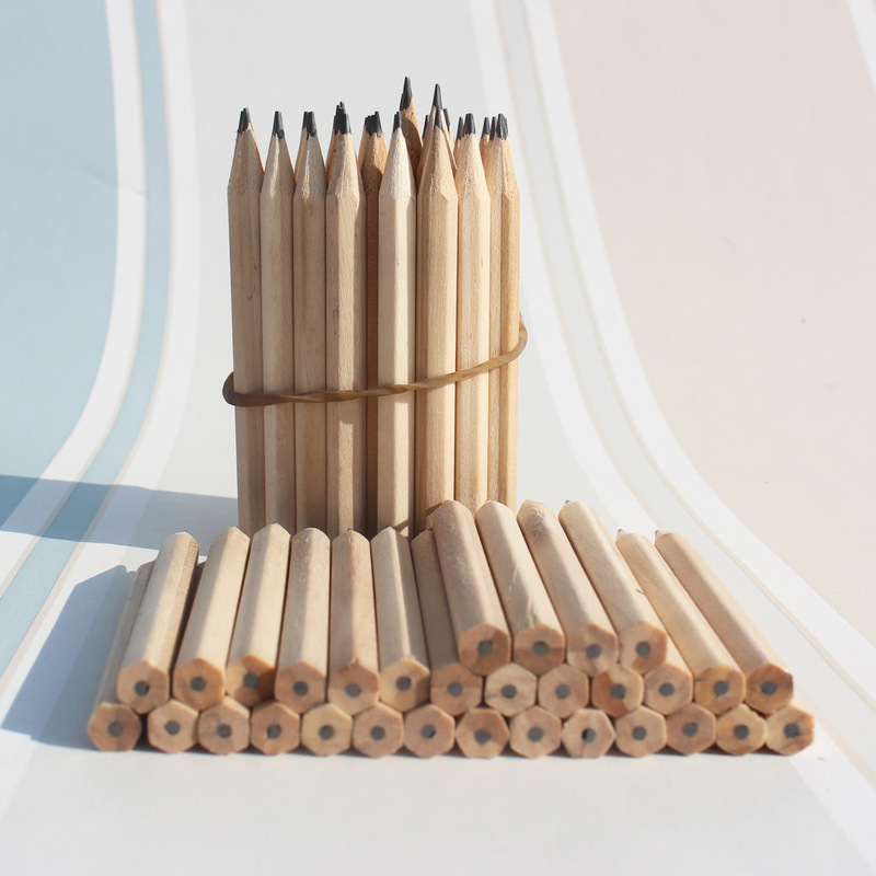 Log short pencil hotel advertising pencil children gift 3.5 inch small pencil in stock wholesale golf pencil