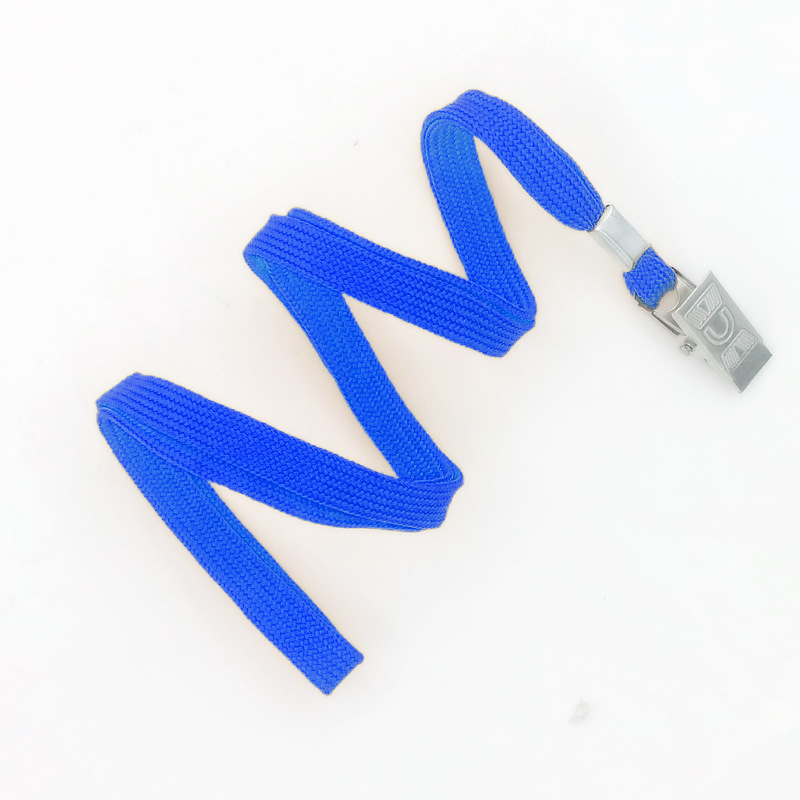 Permiso DE TRABAJO insignia cordón metal clip lanyard 1*45cm Comercio exterior exposición certificado cordón algodón grueso fábrica licencia cuerda al por mayor