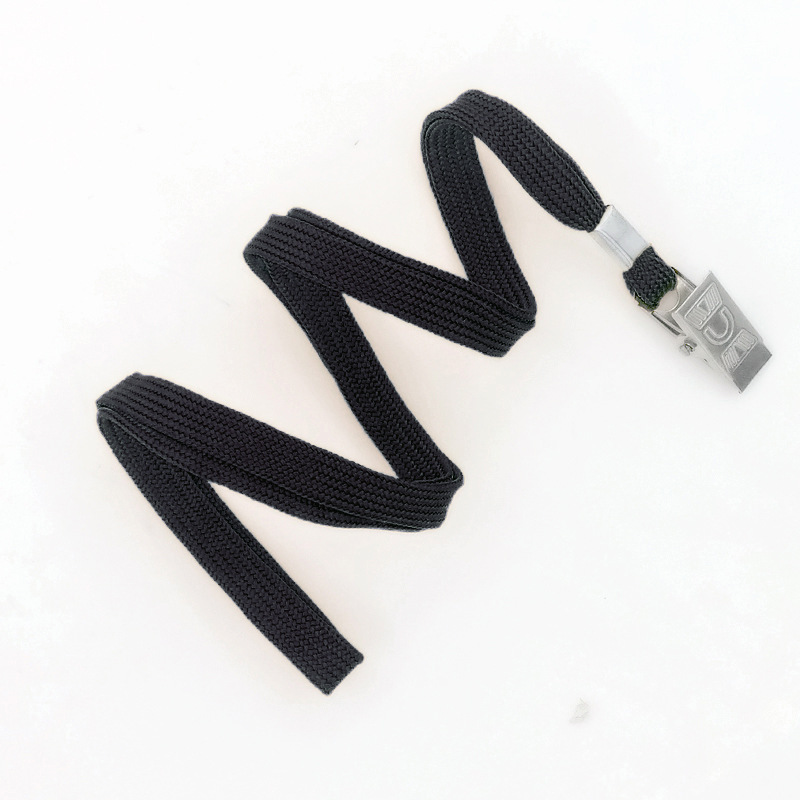 Permiso DE TRABAJO insignia cordón metal clip lanyard 1*45cm Comercio exterior exposición certificado cordón algodón grueso fábrica licencia cuerda al por mayor