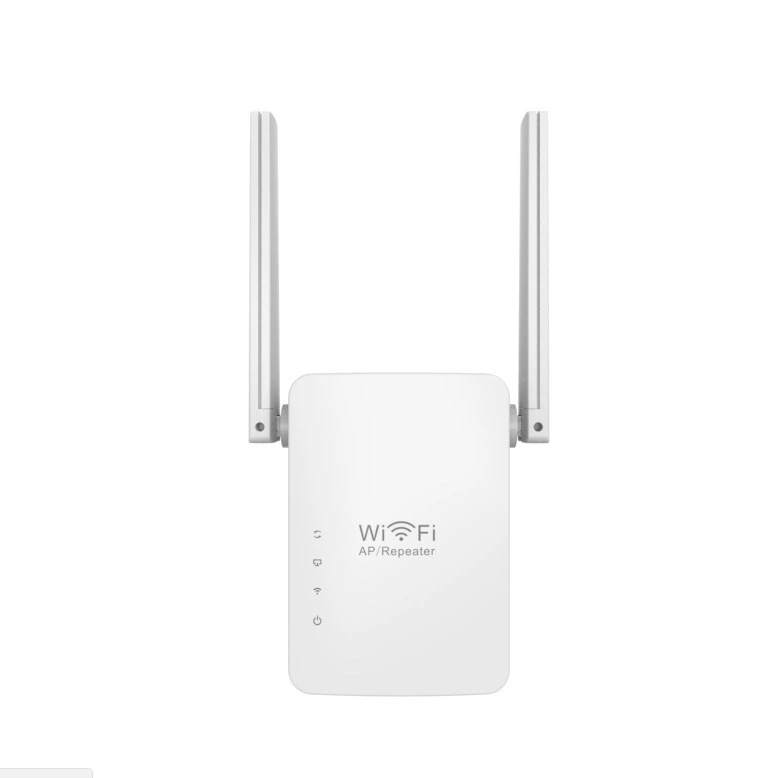 Беспроводной сетевой ретранслятор 300 Мбит/с, усилитель сигнала WiFi, двойные антенны