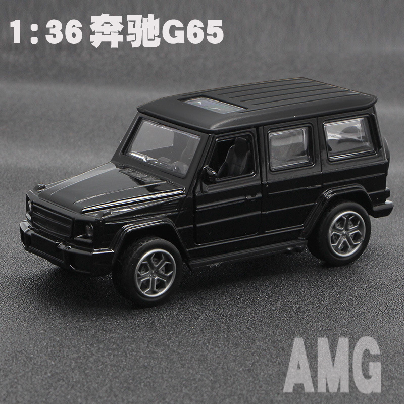 1:36 Mercedes-Benz G65 aleación modelo de coche de sonido y luz de dos puertas regalo de coche de juguete para niños buena venta al por mayor