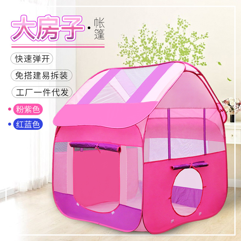 Tienda de campaña infantil plegable – casa de juegos para niños interior y exterior