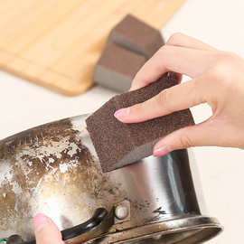 厨房清洁海绵除垢双面加厚洗锅底黑垢魔力擦洗碗金刚砂海绵擦