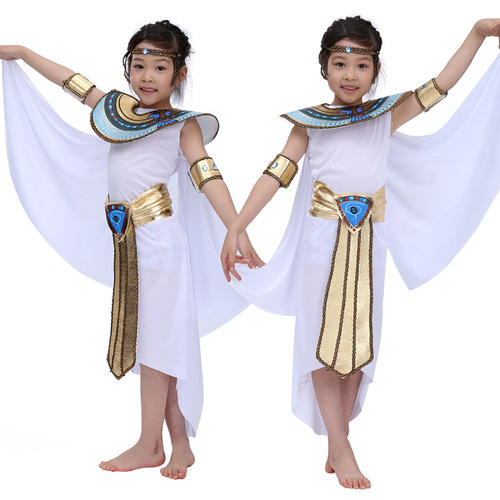 cosplay halloween costume national costume egyptian pharaoh performance costume children prince princess costume