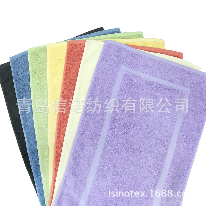 Pure Cotton Bathroom Floor Towel, Small Hotel Clubhouse Bathroom Floor Mat, Entrance Absorbent Towel Floor Mat Pure Cotton Bathroom Floor Towel, Small Hotel Clubhouse Bathroom Floor Mat, Entrance Absorbent Towel Floor Mat